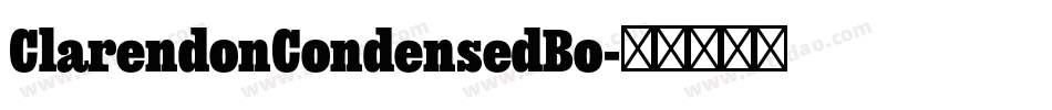 ClarendonCondensedBo字体转换