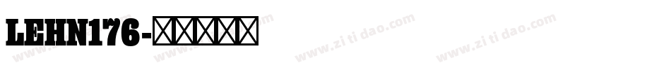 LEHN176字体转换