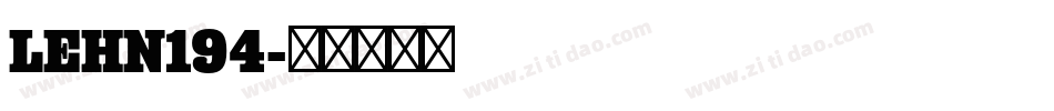 LEHN194字体转换