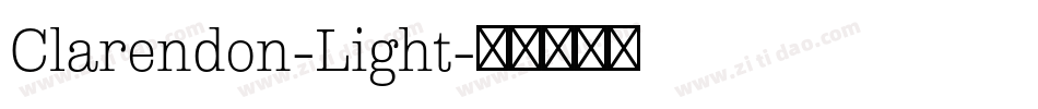 Clarendon-Light字体转换