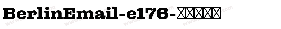 BerlinEmail-e176字体转换