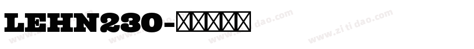 LEHN230字体转换