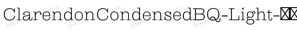 ClarendonCondensedBQ-Light字体转换