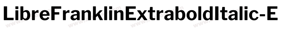 LibreFranklinExtraboldItalic-EKvr字体转换