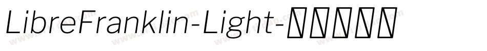 LibreFranklin-Light字体转换