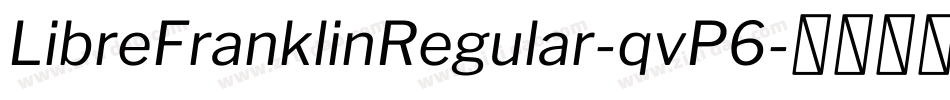 LibreFranklinRegular-qvP6字体转换