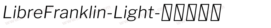 LibreFranklin-Light字体转换