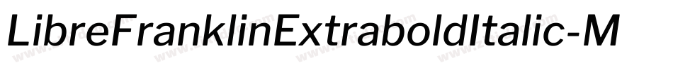 LibreFranklinExtraboldItalic-MaKe字体转换