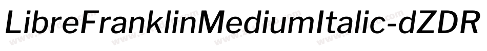 LibreFranklinMediumItalic-dZDR字体转换