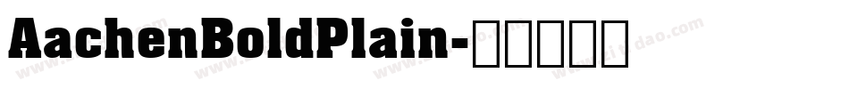 AachenBoldPlain字体转换