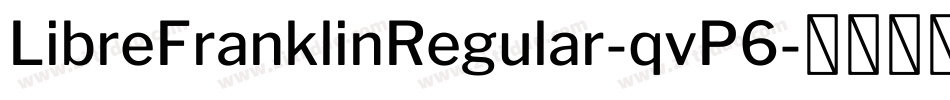 LibreFranklinRegular-qvP6字体转换
