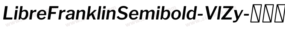 LibreFranklinSemibold-VlZy字体转换