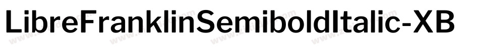 LibreFranklinSemiboldItalic-XBog字体转换