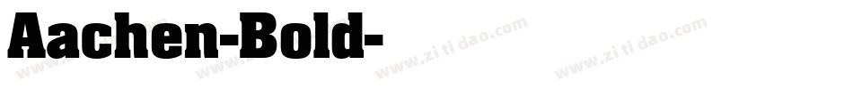 Aachen-Bold字体转换