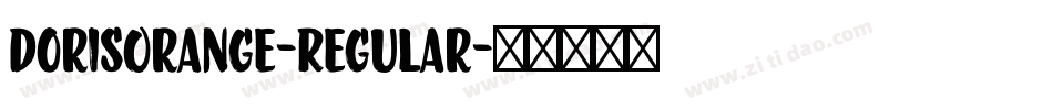 DorisOrange-Regular字体转换