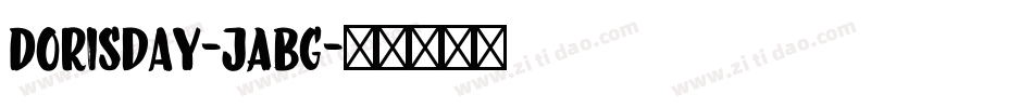 Dorisday-jABG字体转换