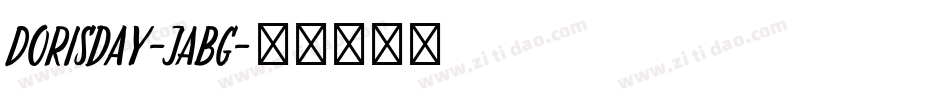Dorisday-jABG字体转换