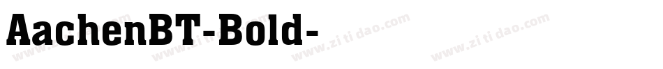 AachenBT-Bold字体转换