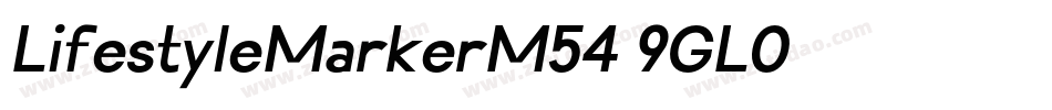 LifestyleMarkerM54-9GL0字体转换