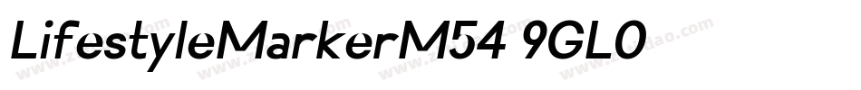 LifestyleMarkerM54-9GL0字体转换
