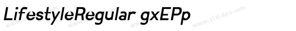 LifestyleRegular-gxEPp字体转换