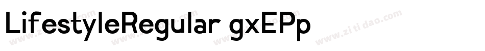 LifestyleRegular-gxEPp字体转换