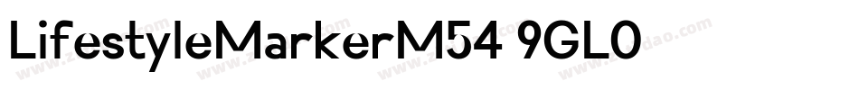 LifestyleMarkerM54-9GL0字体转换