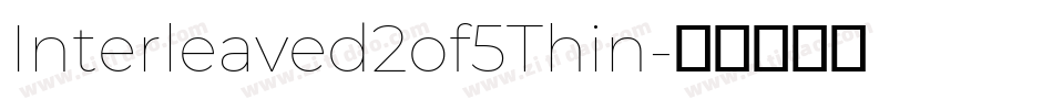 Interleaved2of5Thin字体转换