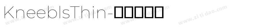 KneeblsThin字体转换