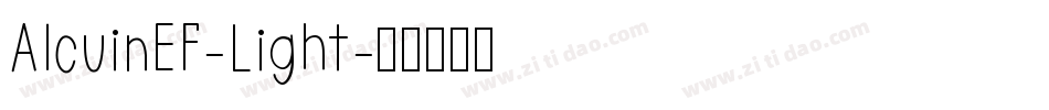 AlcuinEF-Light字体转换