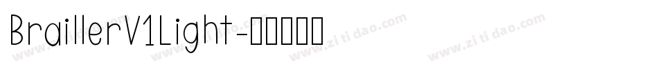 BraillerV1Light字体转换