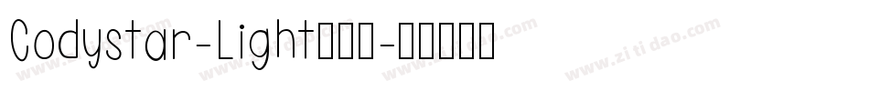 Codystar-Light转换器字体转换