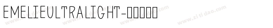 EMELIEULTRALIGHT字体转换