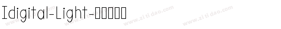 Idigital-Light字体转换