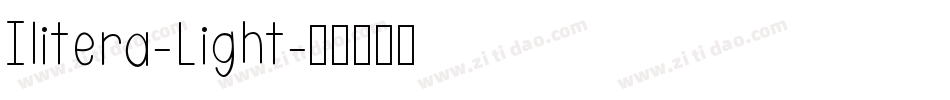 Ilitera-Light字体转换