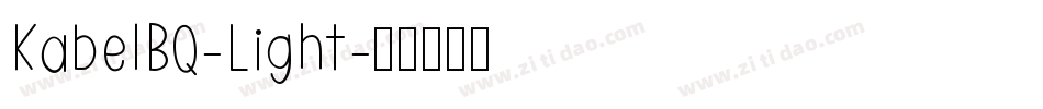 KabelBQ-Light字体转换
