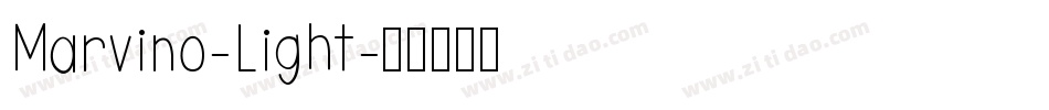 Marvino-Light字体转换