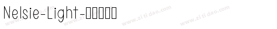 Nelsie-Light字体转换