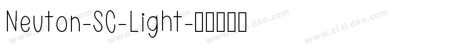 Neuton-SC-Light字体转换