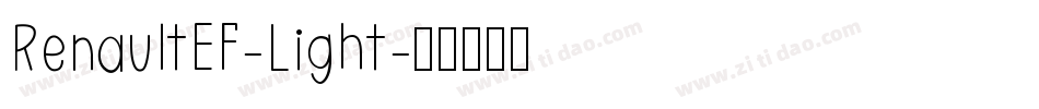 RenaultEF-Light字体转换 RenaultEF-Light字体转换