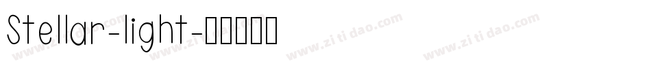 Stellar-light字体转换