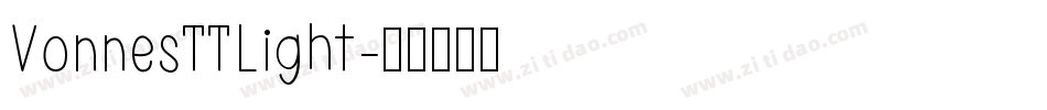 VonnesTTLight字体转换