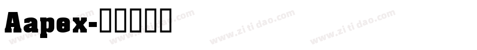 Aapex字体转换