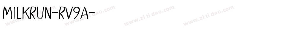 MilkRun-Rv9A字体转换