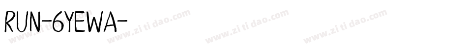 Run-6YeWA字体转换