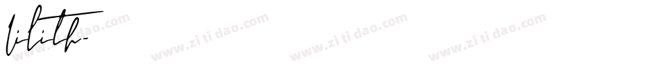 Lilith字体转换