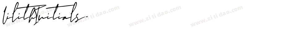 LilithInitials字体转换