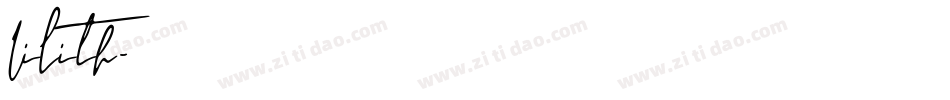 Lilith字体转换