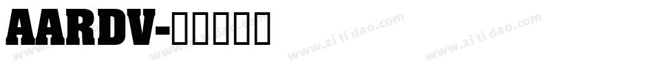 AARDV字体转换