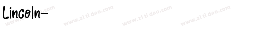 Lincoln字体转换